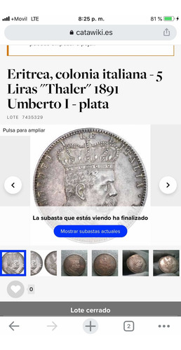 Moneda L5 De Plata Antigua De 1891