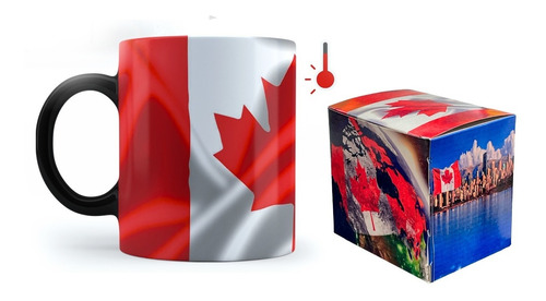 Taza Magica Ceramica 325ml Bandera Canada 1449