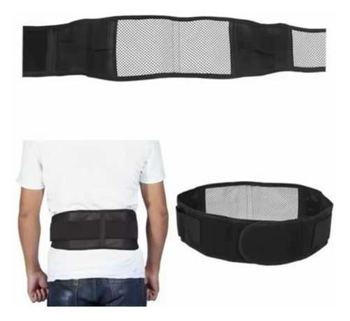 Faja-cinturón Ajustable Xl 115cm Para Cinturaneopreno Alivia Negro Xl