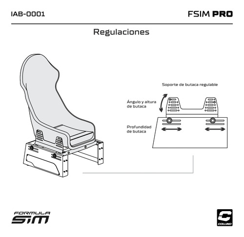 Estructura Simulador Manejo Formula Sim Pro Collino