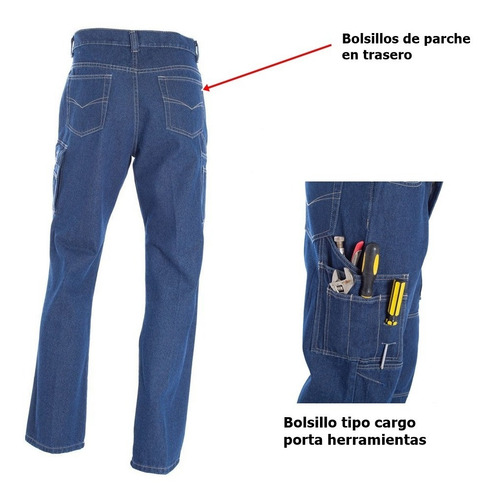 Imagen 6 de 7 de Jeans Cargo Hombre - Ropa De Trabajo