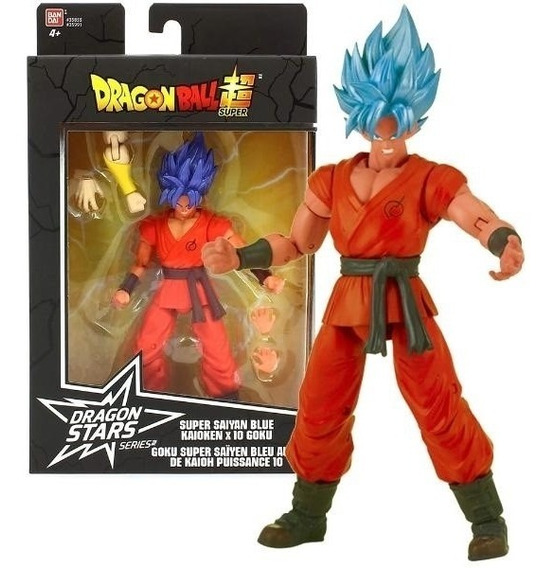 Figura Goku Super Saiyan Blue Kaioken X10 Dragon Stars Banda | Envío gratis