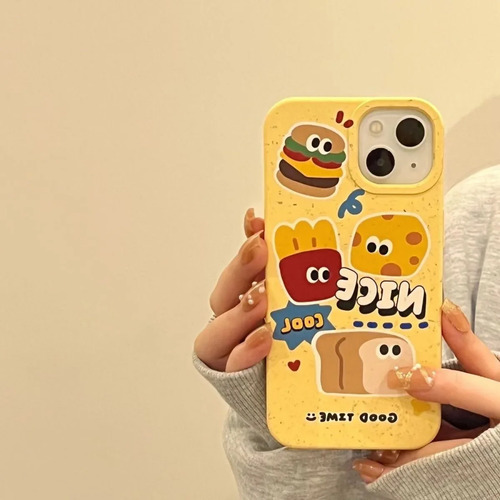 Apple 13promax - Pareja Con Estampado De Hamburguesas Al Estilo Americano