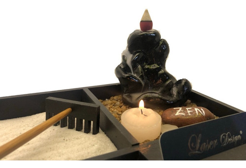 Jardin Zen De Escritorio, Cascada De Humo-regalo Original !