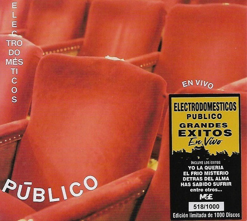 Electrodomésticos Público (en Vivo) Cd Nuevo