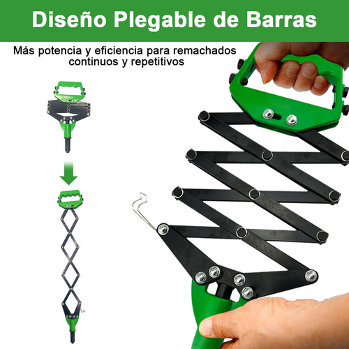 Lyakixazy M6DTOOL0026 remachadora verde de 1/4"