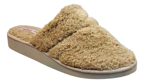 Pantuflas Cerradas De Dama Con Polar Cómodas Y Livianas