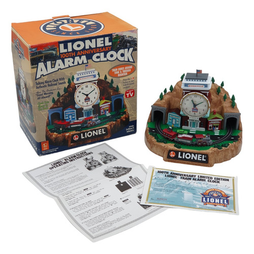 Reloj C/ Alarma De Mesa Tren Lionel 100 Aniversario Del 2000