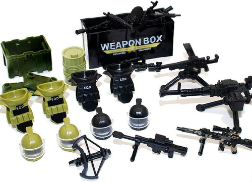 Más De 200 Piezas Paquete De Armas Militares Kits De Accesor