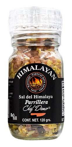 Sal Del Himalaya Parrillera Gourmet Grano Molinillo 120g