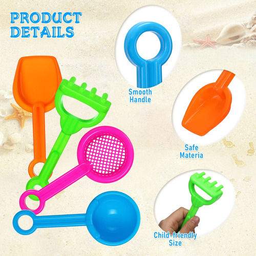 Juego De Herramientas De Playa Para Niños Y Adolescentes.