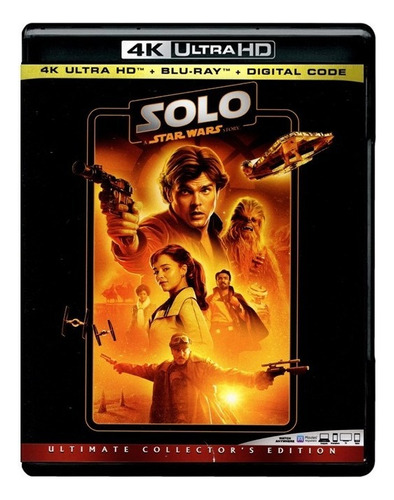 Han Solo Historia Star Wars Pelicula 4k Ultra Hd + Blu-ray