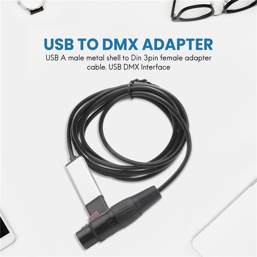 Adaptador De Interface Dmx512 Usb Dmx Led Stage Lighting Con