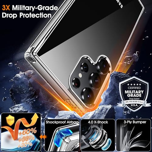 Funda Para Galaxy S24 Ultra Transparente Duro Back Y Suave E