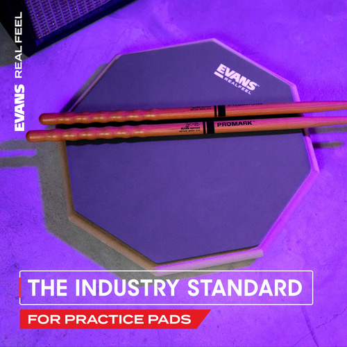 Almofada De Treino De Bateria Evans Realfeel Gum Rubber 30cm