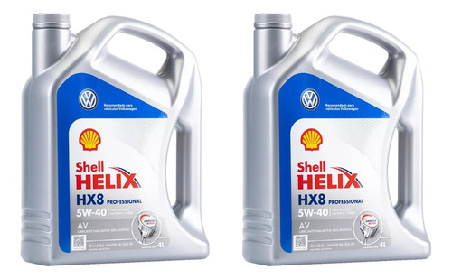 Aceite para motor Shell sintético 5W-40 para autos, pickups & suv 1 pack de 2 unidades / 8L