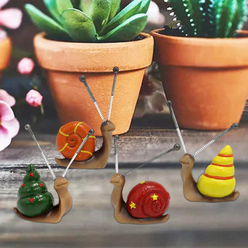 4 Piezas Mini Estatuto De Simulación Figuras De Moluscos