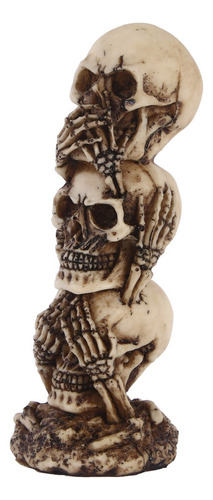 Cráneo Humano De Resina, Kit Cráneos De 3, Adornos Creativos
