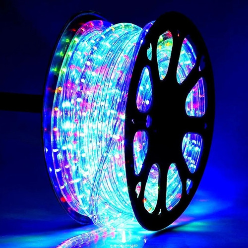 Manguera Tira Led 10 Metros Multicolor Exterior Navidad