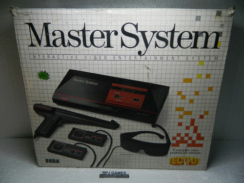 Master System Pronto Para Jogar Na Caixa C/ Isopor - Loja Rj