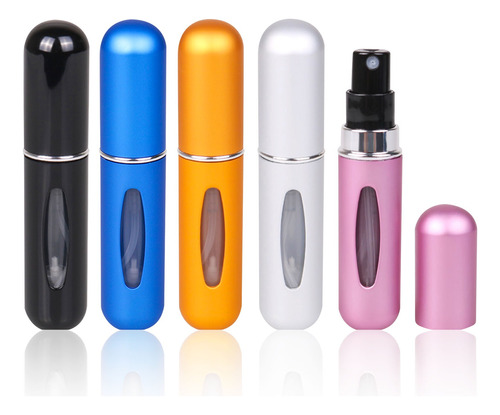 Mini Atomizador Botella De Perfume 5pcs Viaje Recargable 5ml