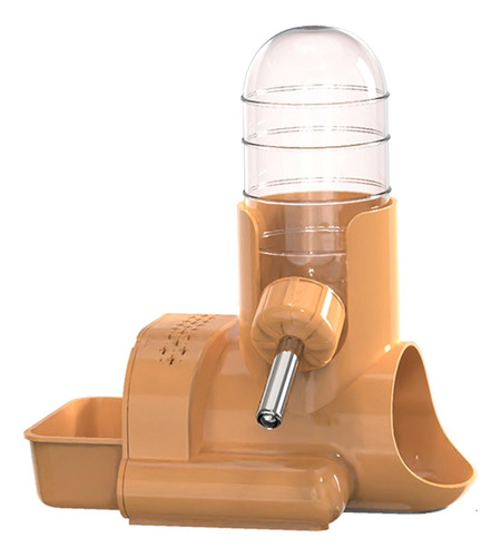 Botella De Agua Para Hámster 3 En 1, Contenedor Naranja