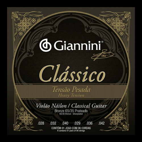 Set Guitarra Clásica Alta Tension (envio Gratis) Giannini