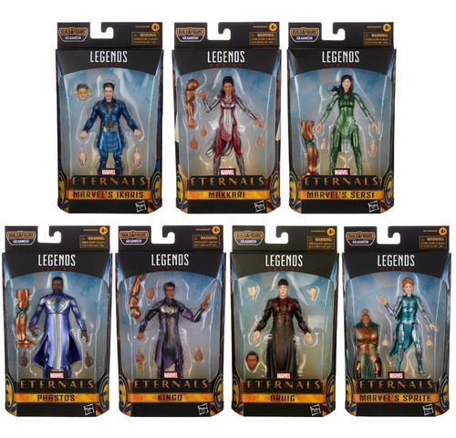 Eternals Marvel Legends Gilgamesh Baf Set De 8 Eternos
