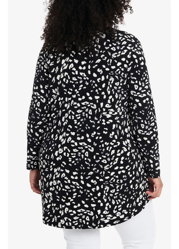 Cárdigan Estampado Con Frente Abierto Vince Camuto Talla 2x