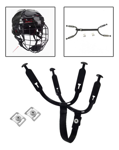2 Correa Para La Barbilla Para Casco De Hockey, Suministros