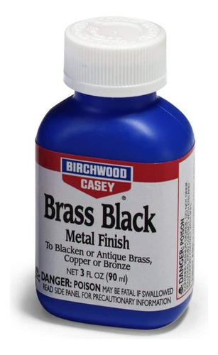 Birchwood Casey Acabado De Metal Negro De Latn, 3 Onzas