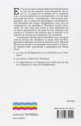 El Tractatus De Wittgenstein, Michael Morris, Ed. Cátedra
