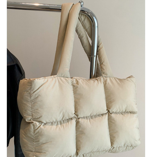 Bolso De Mano Acolchado Para Mujer, Bolsa De Compras Casual