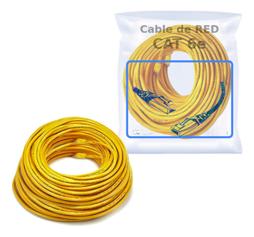 Cable Internet Rj45 Lan Red Cat 6e Ethernet De 20 Metros