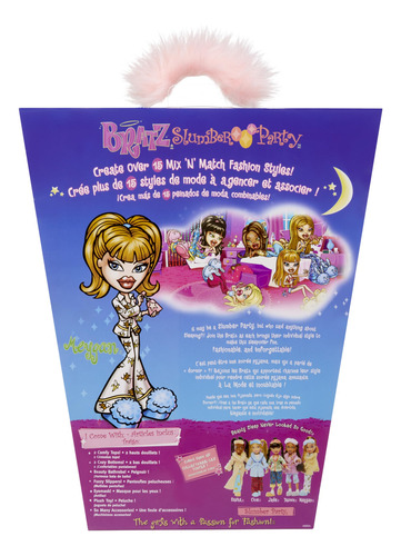 Boneca Moderna Bratz Slumber Party Meygan Com 2 Pijamas E Pe