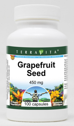 Semilla De Toronja 450 Mg 100 Cápsulas Terravita Pack 2