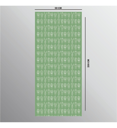 Papel De Parede Personalizado- Cactos - 0,5 X 2,5m