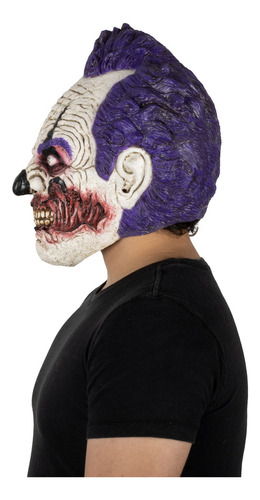Mascara De Payaso Hambriento Morado Color Violeta Oscuro Clowns