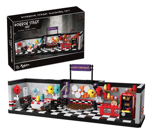 Xalvitra Fnaf Stage Halloween Pizzeria Juego De Bloques De C