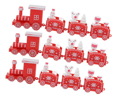 Juego De 3 Juegos De Accesorios Navideños Para Trenes Pequeñ