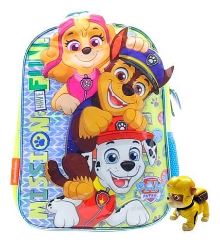 Mochila Espalda Paw Patrol Jardin 12 Pulgadas + Fig Original