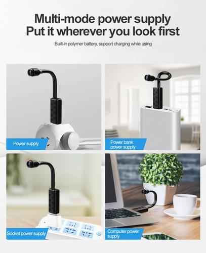 Minicámara Seguridad Con Wifi 1080p Monitoreo Remoto Negro