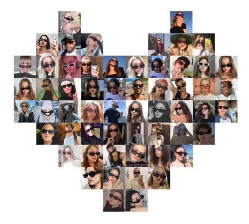 Imagen 3 de 9 de Gafas De Sol Vintage Rectangulares Estilo Retro De Diseñador