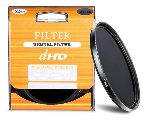 62 mm, IR 760 dHD, Filtro de Paso Digital IR760 Filtro infrarrojo