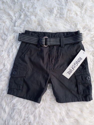 Short Con Cinturon Marca Ring Of Fire Niño Talla 4 Añosorig.