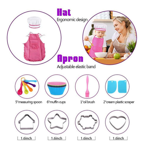 Set De Chef L Kids: Juguetes De Rol Para Cocinar Y Hornear E