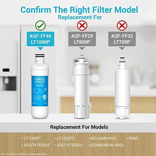 Aqua Crest Lt1000pc Adqfiltro De Agua Y Filtro De Aire, Reem