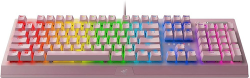 Imagen 4 de 6 de Teclado Mecánico Gamer Razer Blackwidow V3 Quartz Rosa Xg!