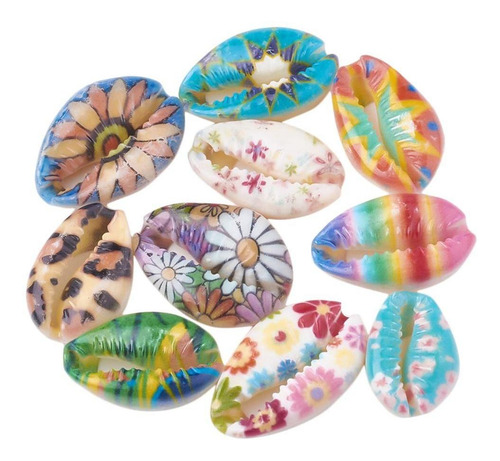 50pcs Colgantes De De De Coloridas Que Hacen Joyería De