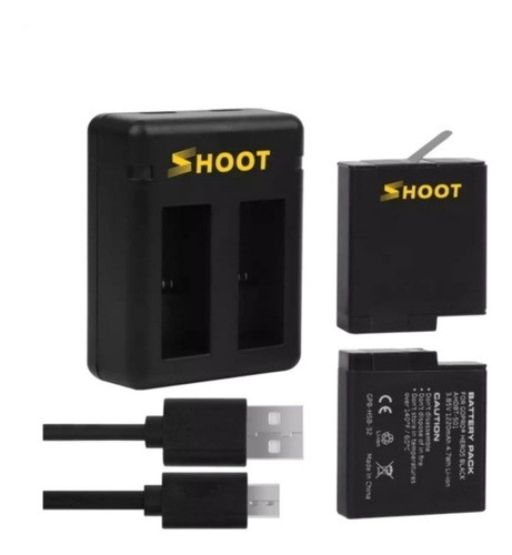 Kit Cargador De Batería Para Gopro 5 6 7 + Bater